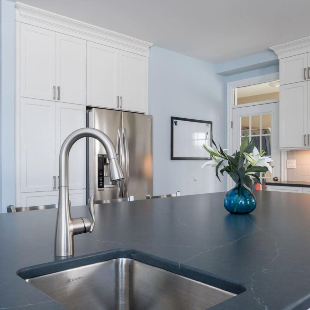 Stainless steel undermount kitchen island sink