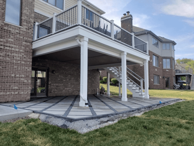 Deck with Trex RainEscape 