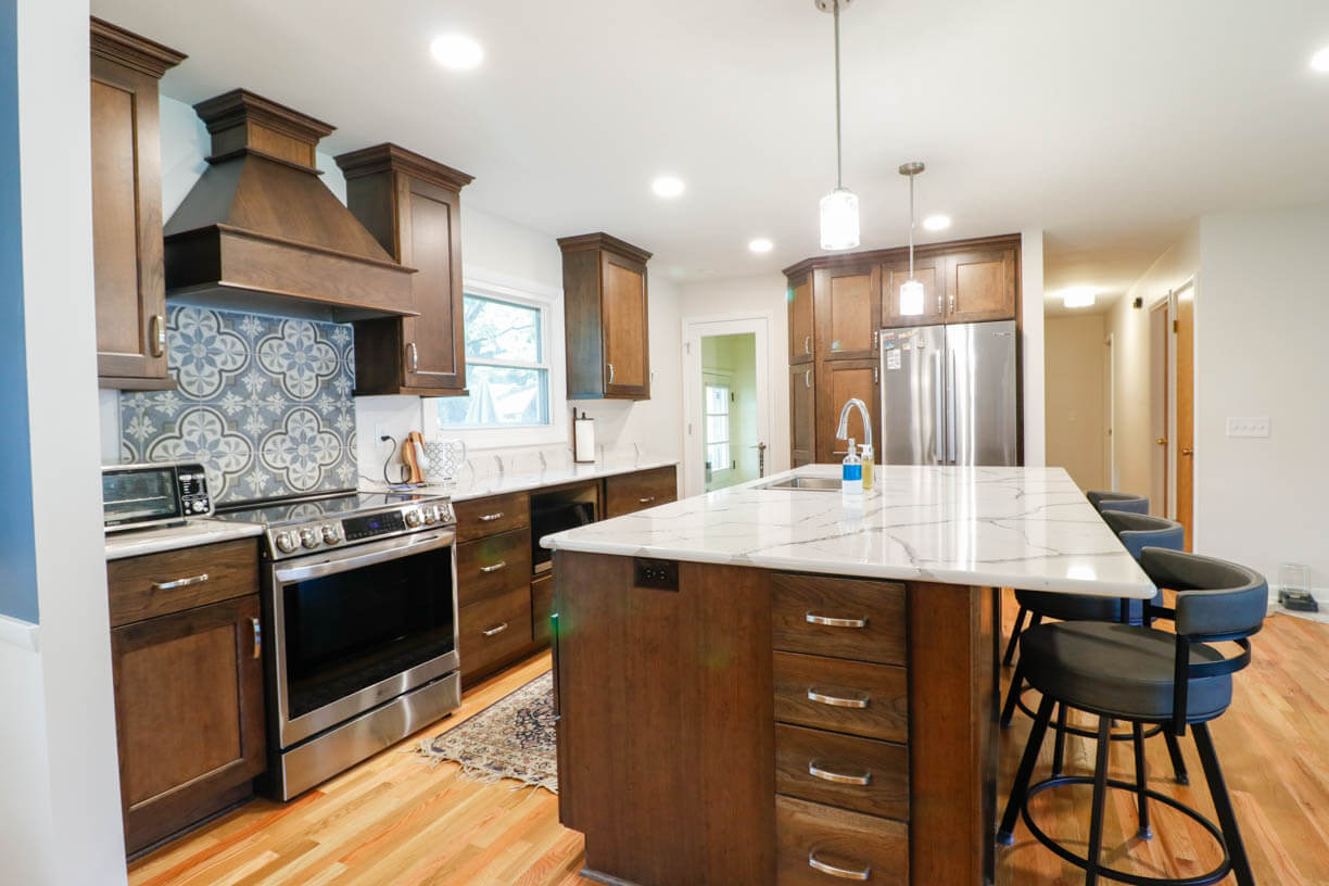 Remodeled kitchen